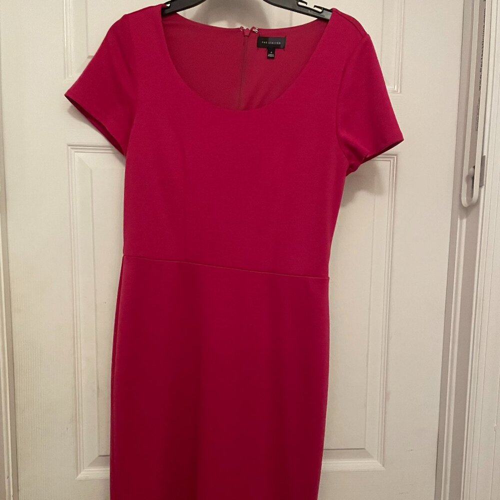 Magenta Pink Cotton Dress by The Limited